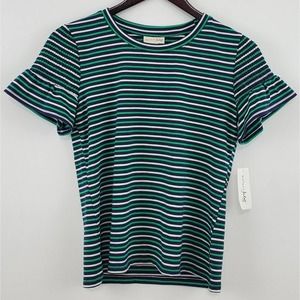 Maison Jules Smocked Sleeve Knit Top